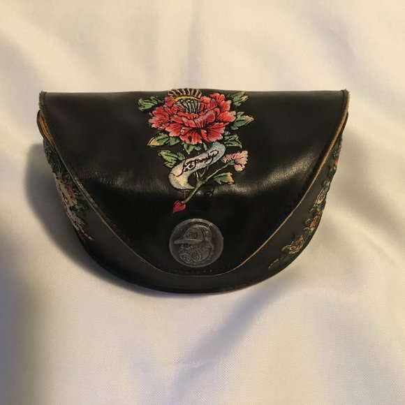 Ed Hardy Vintage Eyewear Sunglass Case EHS-024 GUC - Picture 1 of 4